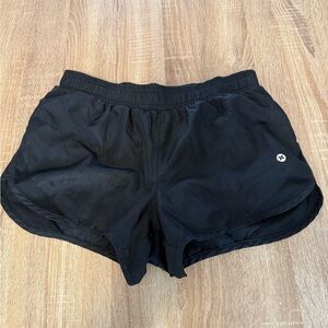 RBX Black Women's Athletic Running Shorts with Mesh Panels